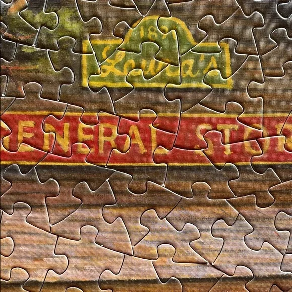 Spilsbury 500-Piece Puzzle - Laura’s General Store with Classic Yellow Car - Picture 10 of 10